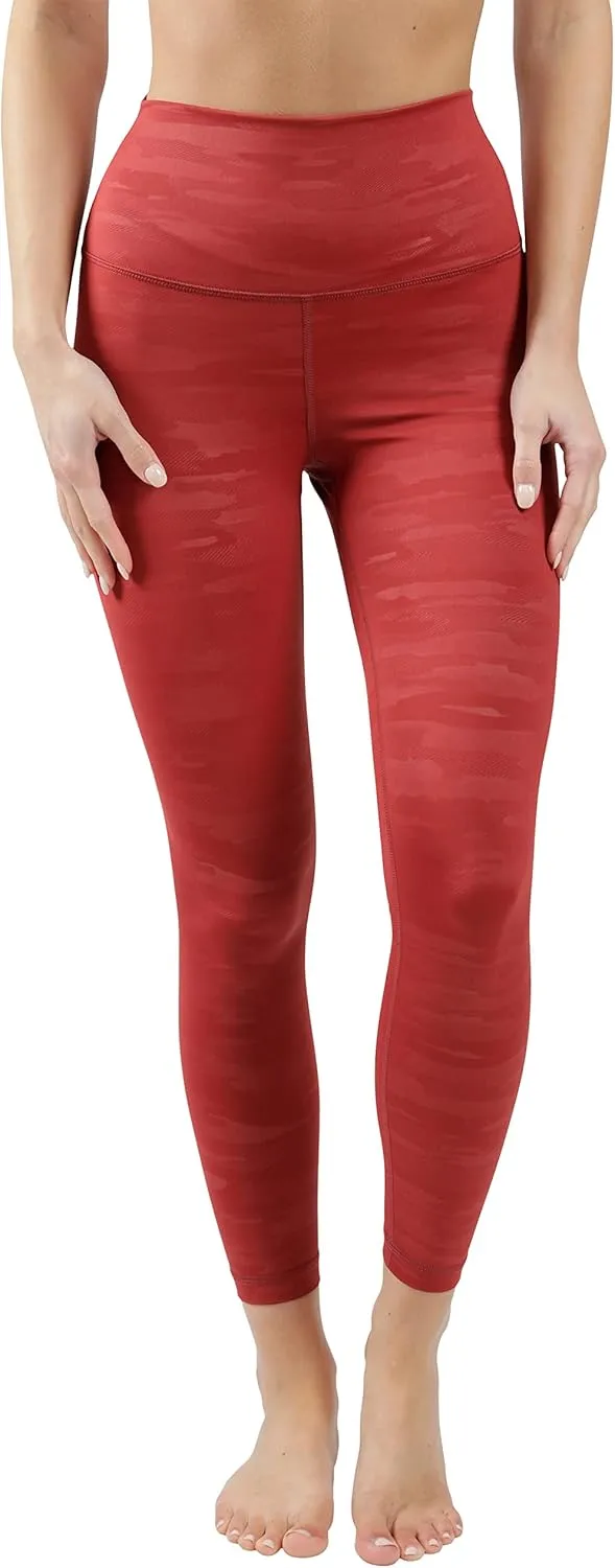 90 Degree By Reflex High Waist Tummy Control Squat Proof Ankle Length Printed Leggings