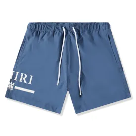 Amiri Ma Bar Blue Swim Shorts