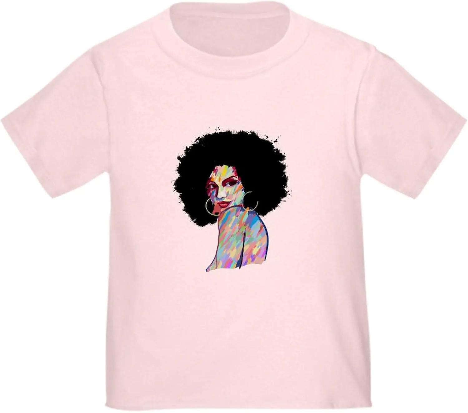 CafePress Artistic Black Woman Hand Painted African T Shirt Cute Toddler Graphic Tee, 100% Cotton