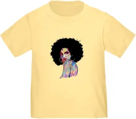 CafePress Artistic Black Woman Hand Painted African T Shirt Cute Toddler Graphic Tee, 100% Cotton