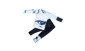 Children's Long-Sleeved Split Swimsuit