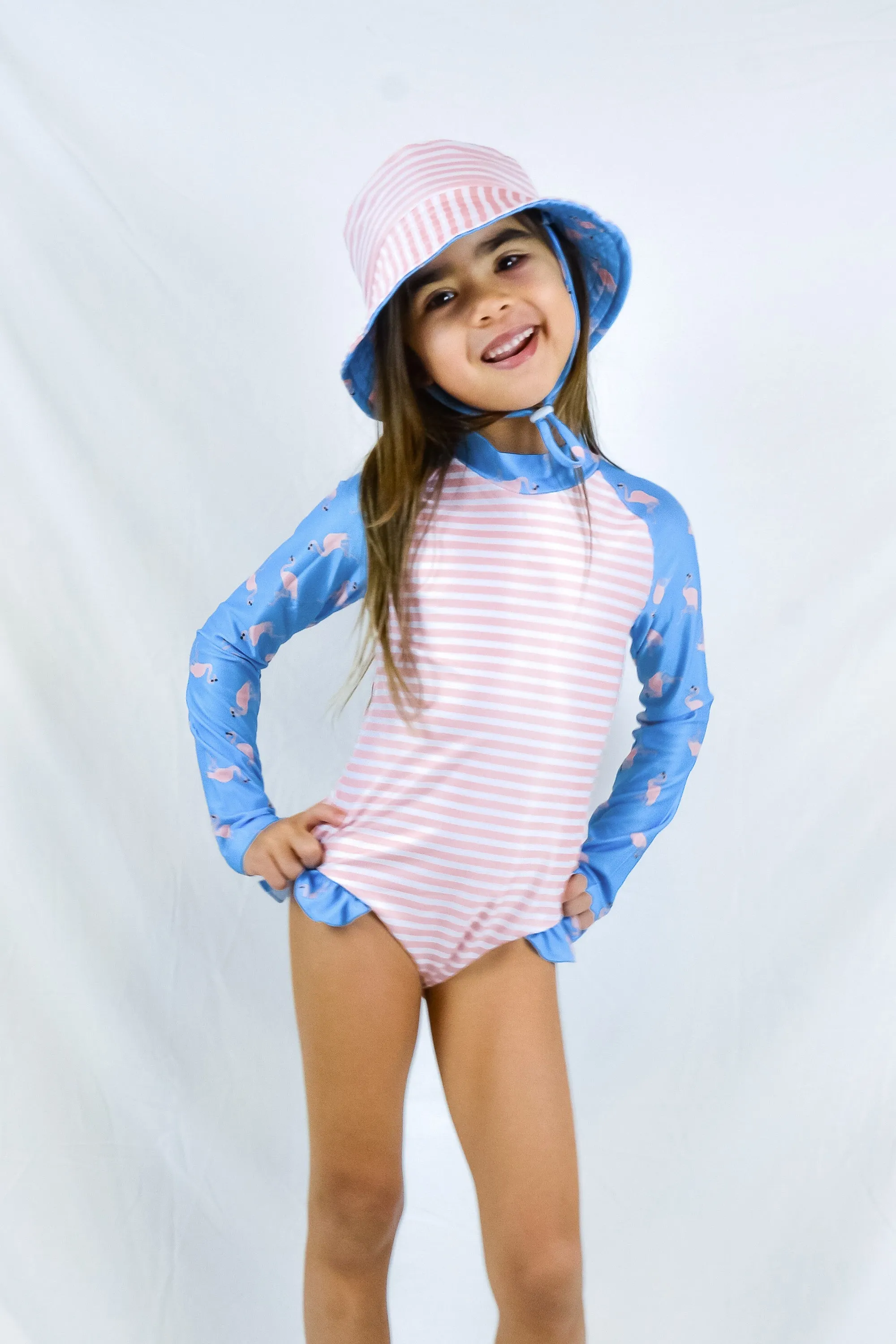 Coral Girls' Long Sleeve Swimsuit (Sale)