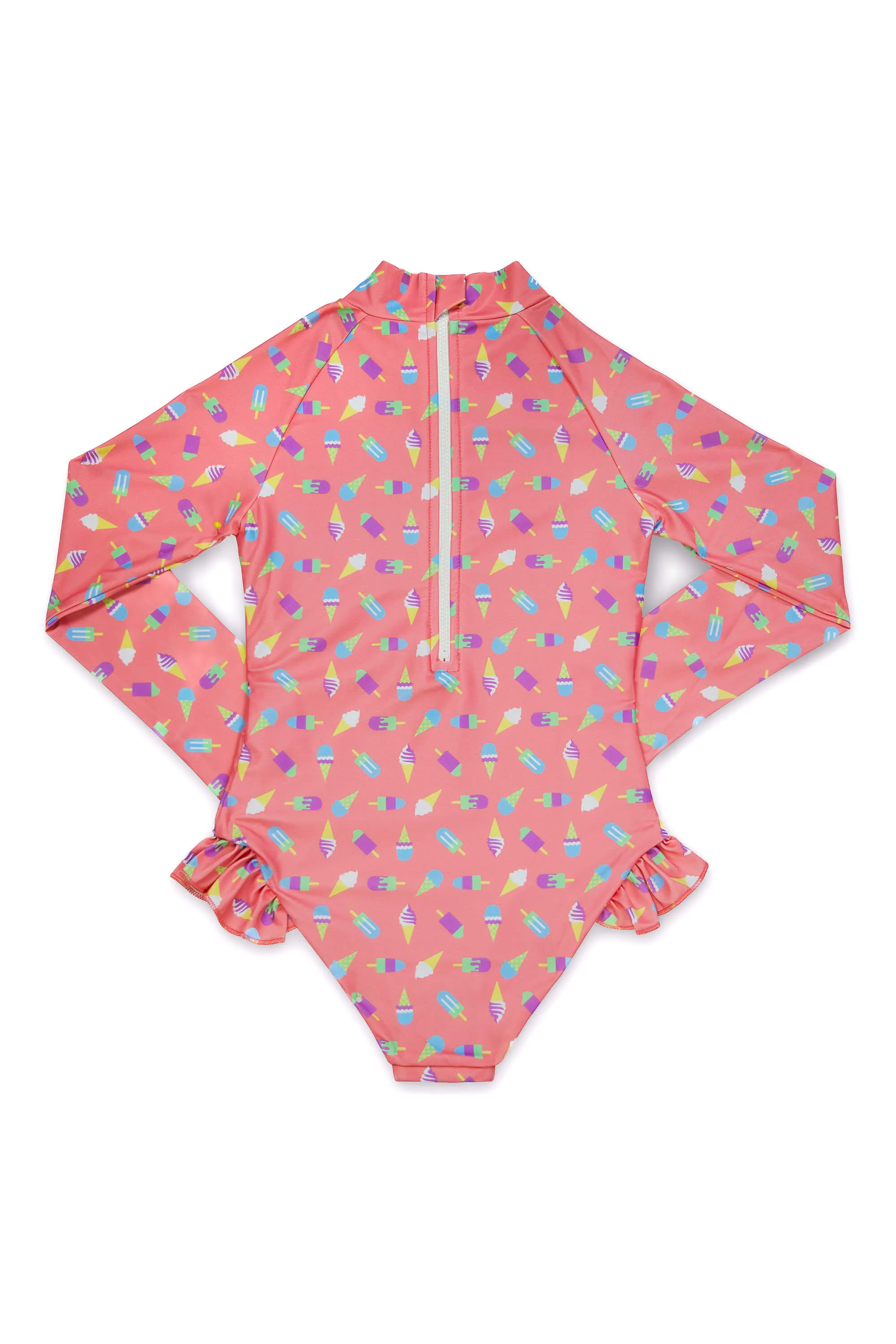 Coral Girls' Long Sleeve Swimsuit (Sale)