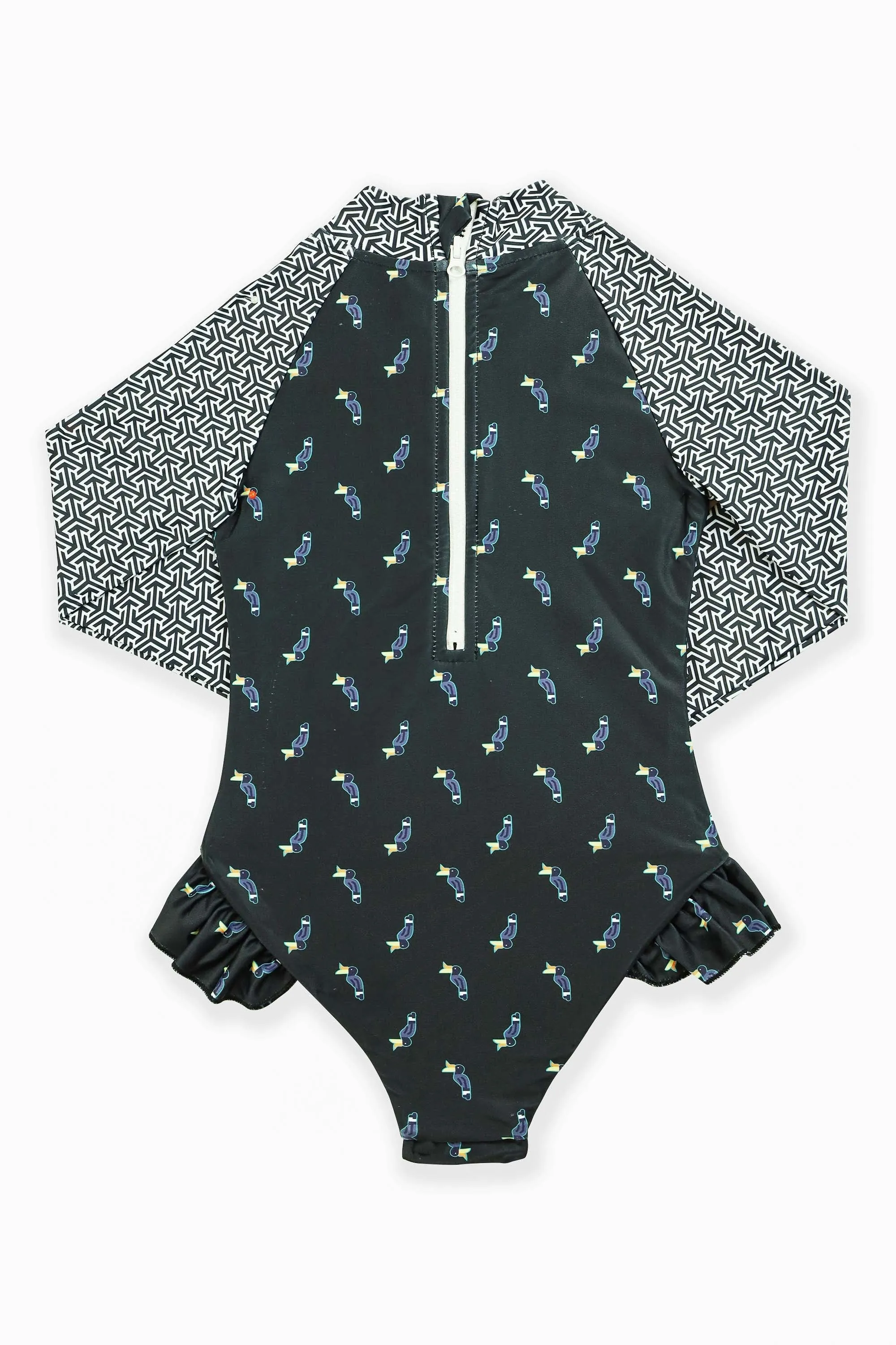Coral Girls' Long Sleeve Swimsuit (Sale)
