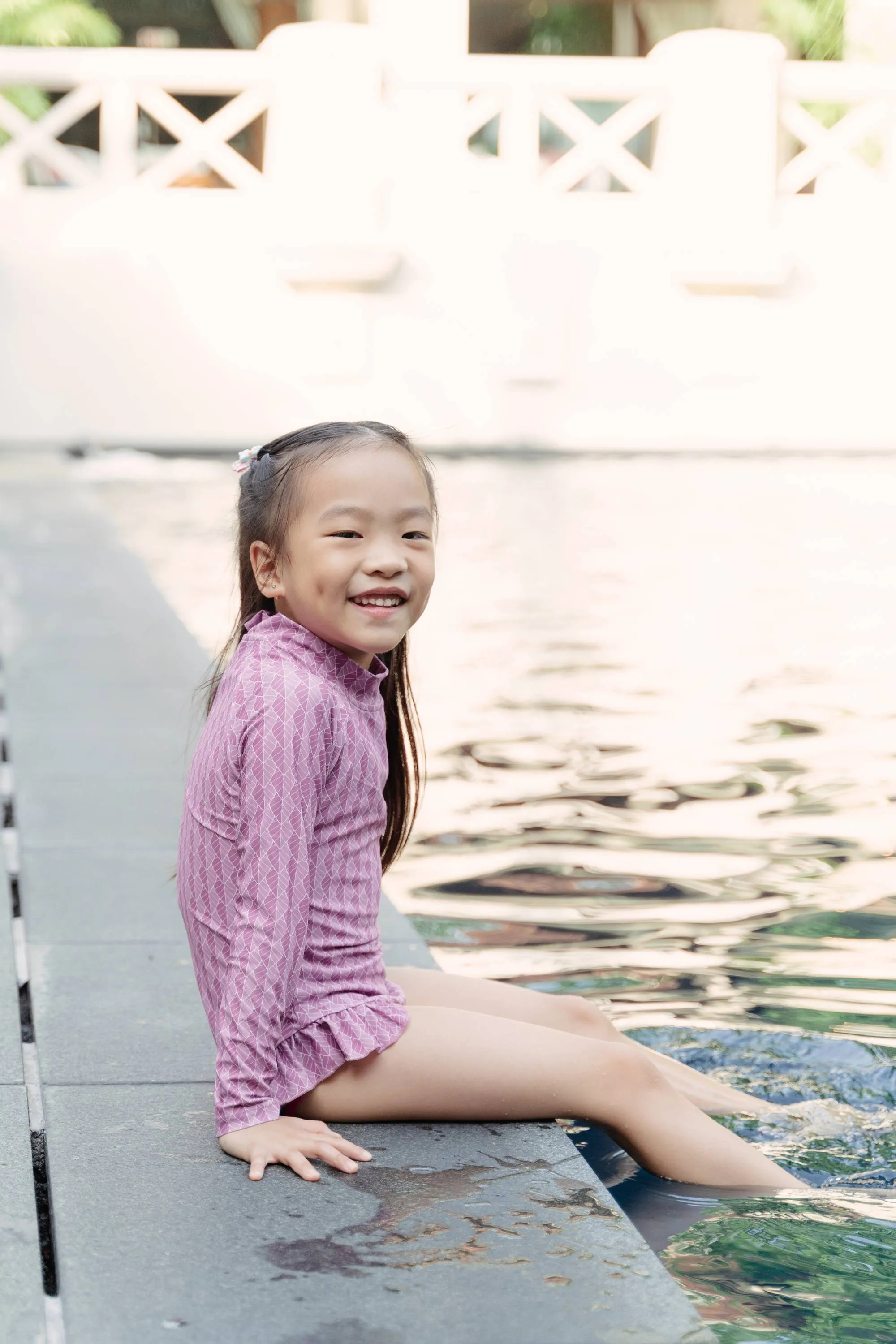 Coral Girls' Long Sleeve Swimsuit (Sale)