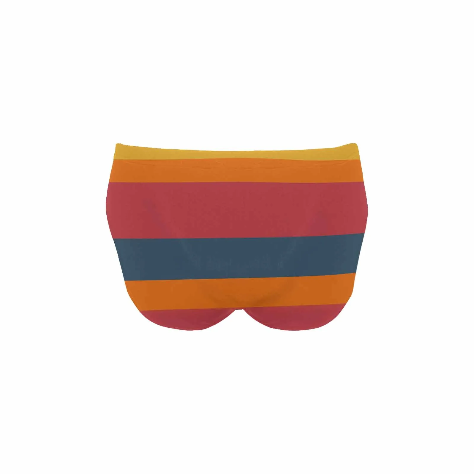 Custom Funny Swim Shorts with Custom Face Design My Cock & Stripes Men's Triangle Swim Briefs