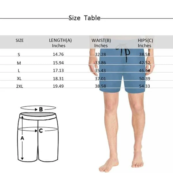 Custom Mens Trunks with Personalized Photo Happy Time Men's Quick Dry Swim Shorts with Baby's Picture