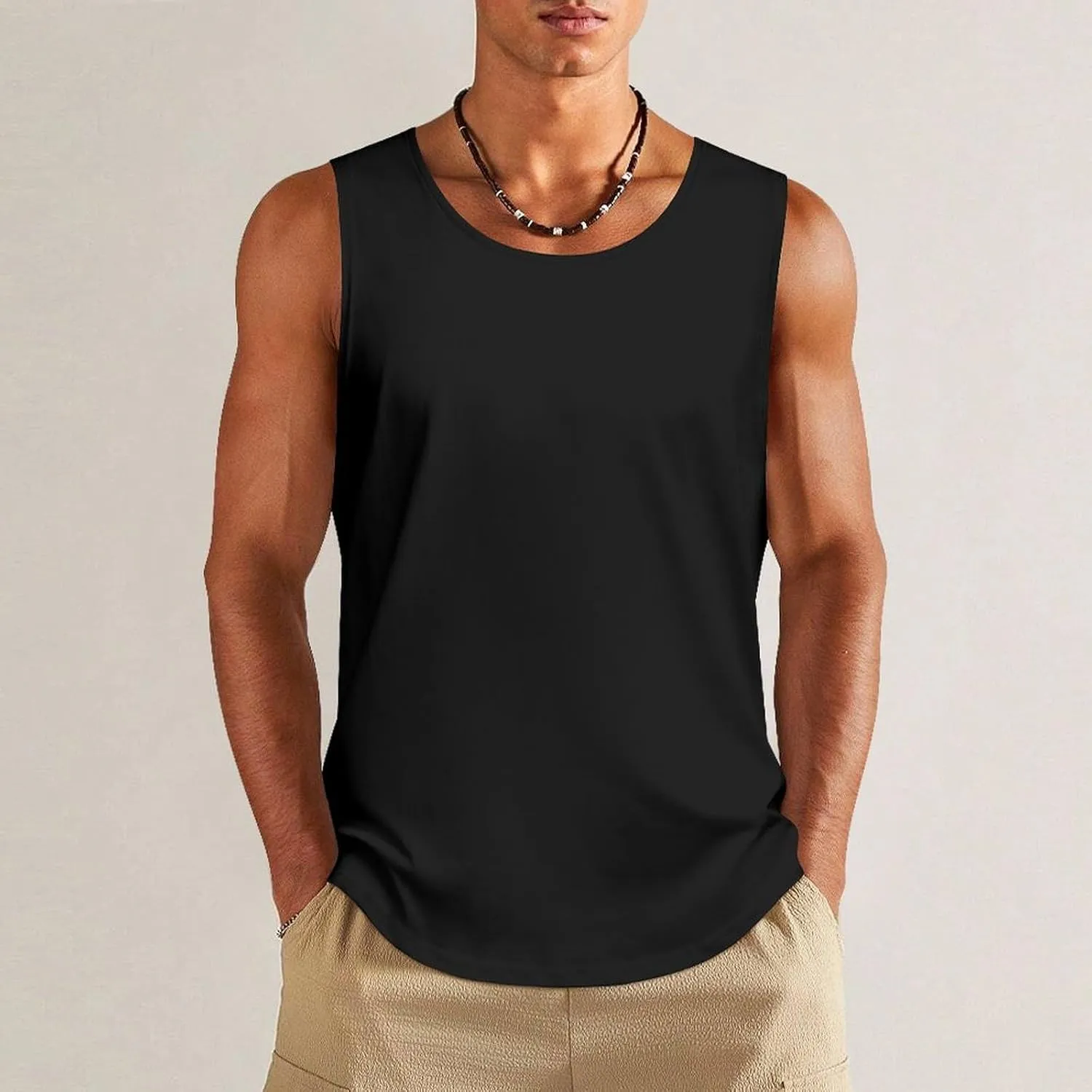 Custom Tank Tops for Men Personalized Sleeveless Top Design Your Own Shirt with Picture Photo Text
