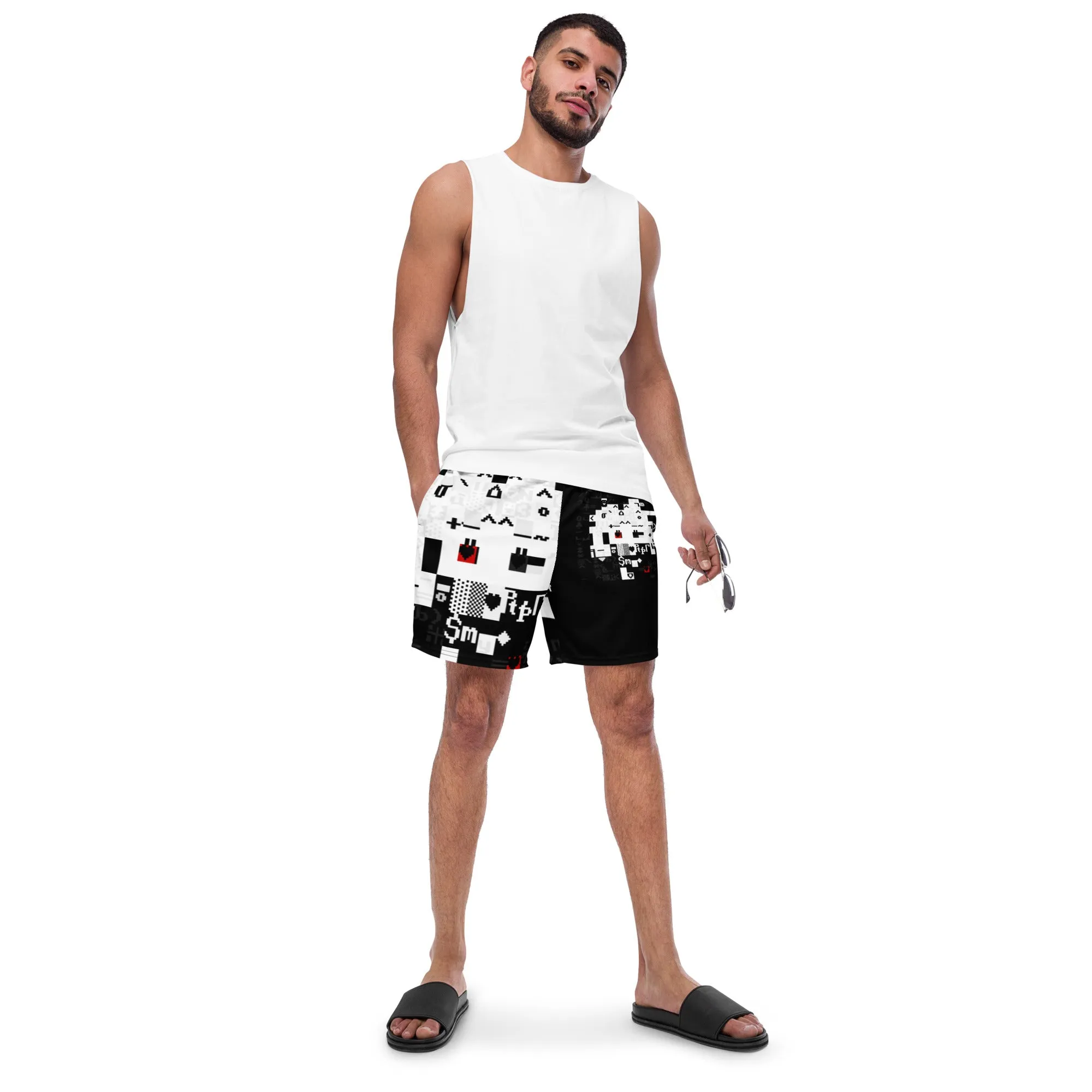 Dos Punks 617- Remixed- Full Printed Men's swim trunks