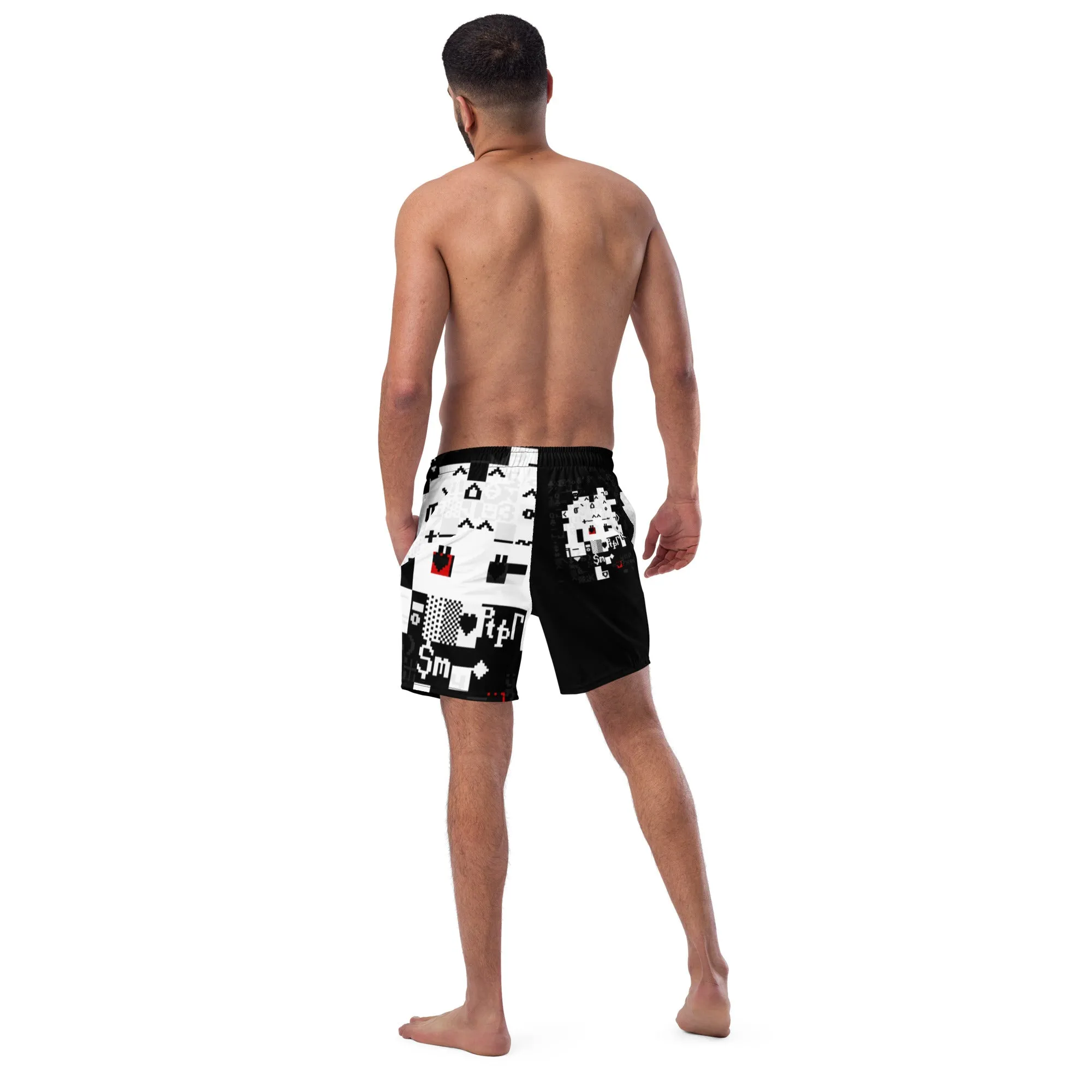 Dos Punks 617- Remixed- Full Printed Men's swim trunks