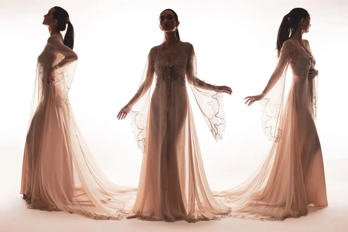 Fantasy chiffon robe