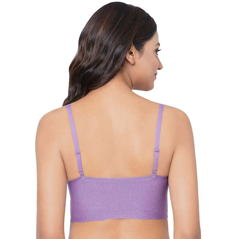 Gococi Padded Non-Wired Full Coverage Seamless T-Shirt Bra - Purple