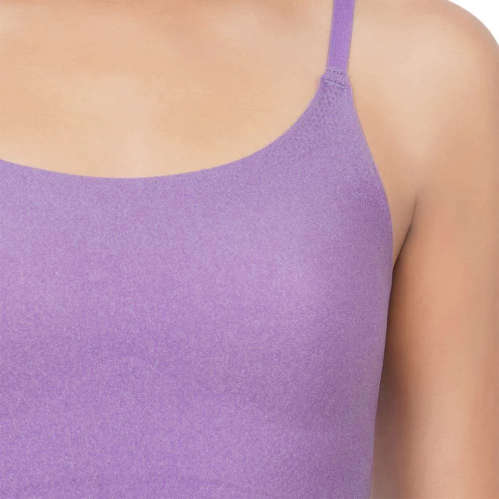 Gococi Padded Non-Wired Full Coverage Seamless T-Shirt Bra - Purple