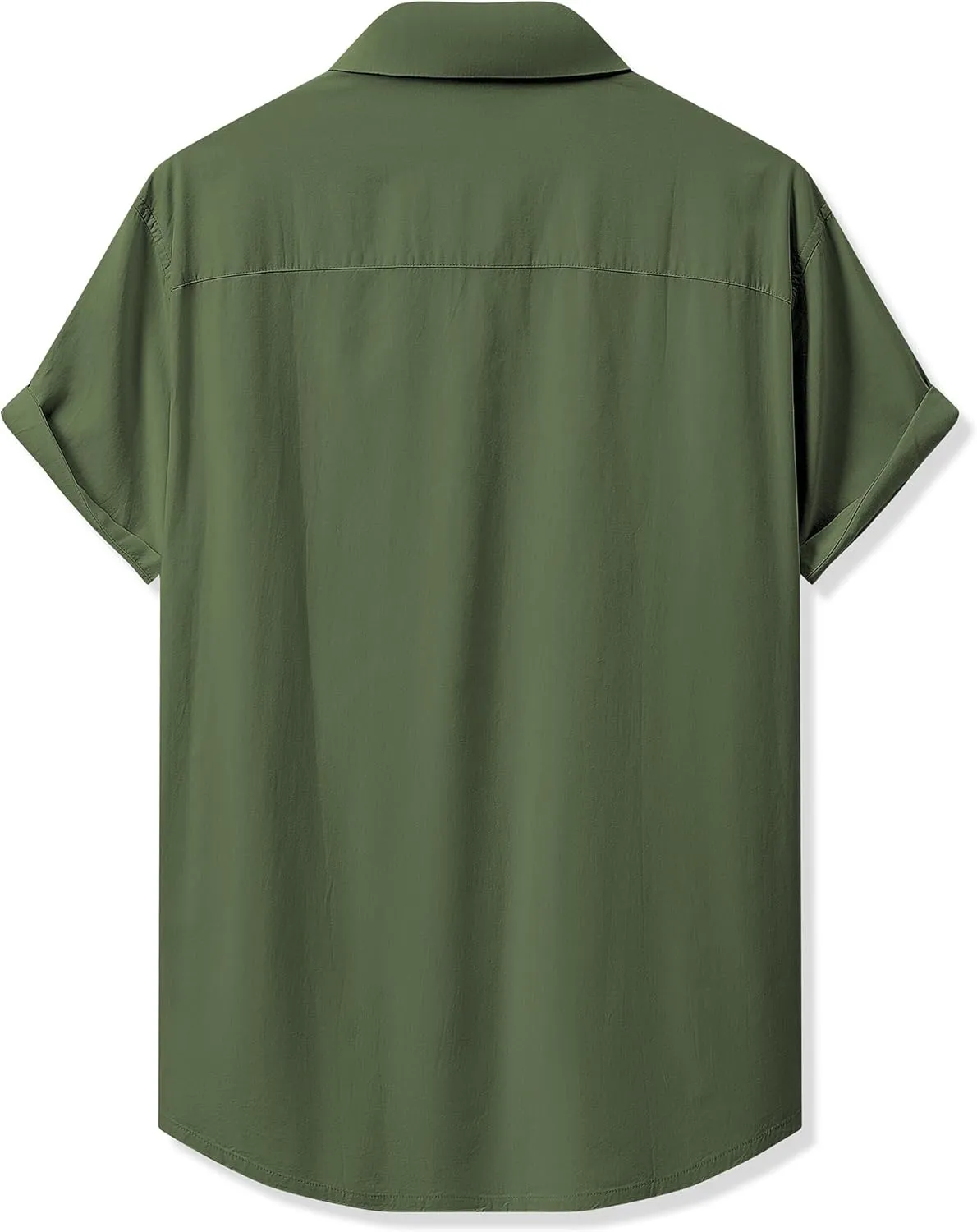 JMIERR Mens Linen Shirts Casual Short Sleeve Button Down Shirts Wrinkle Free Vacation Beach Summer Tops