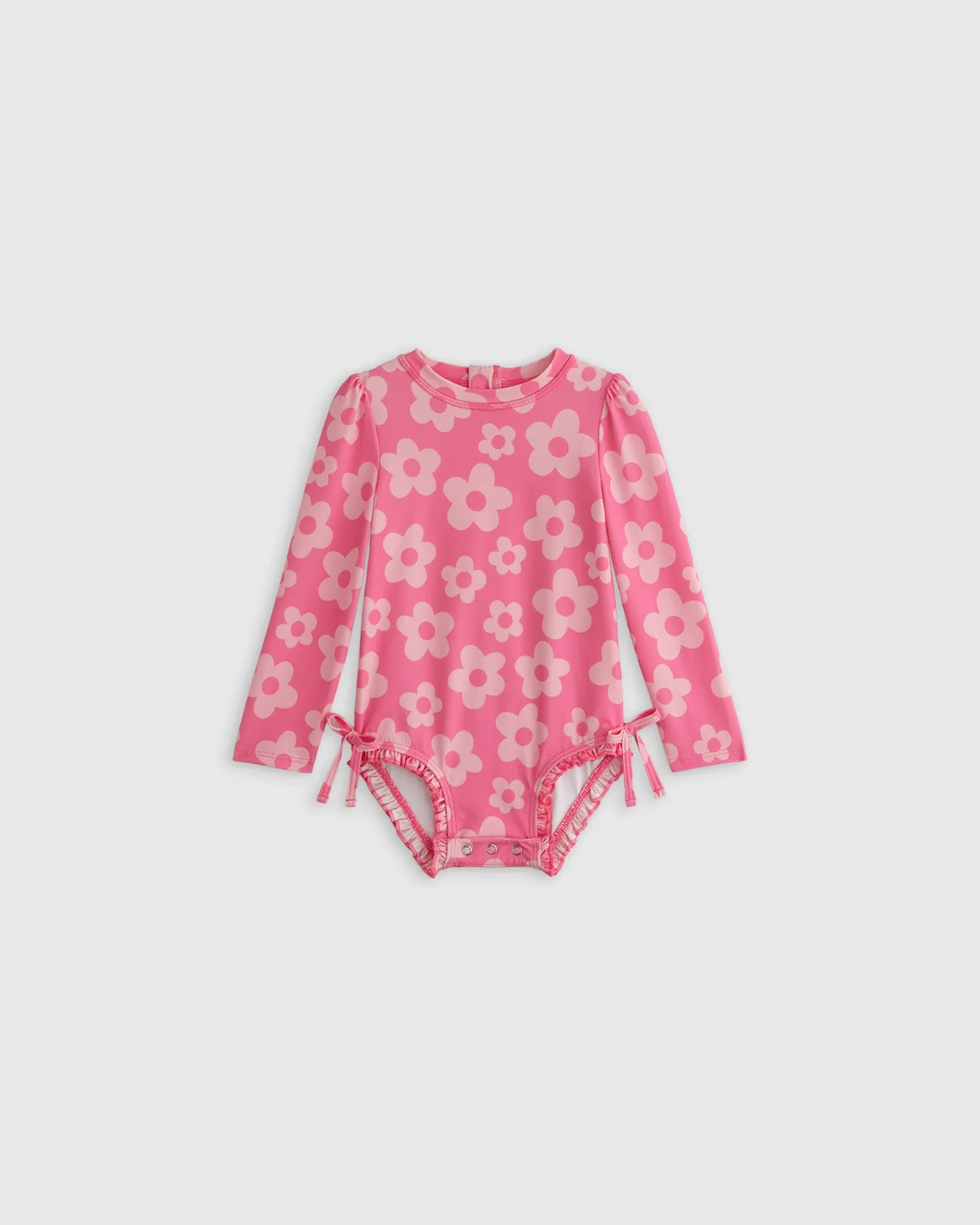 Long Sleeve Tie One-Piece Swimsuit