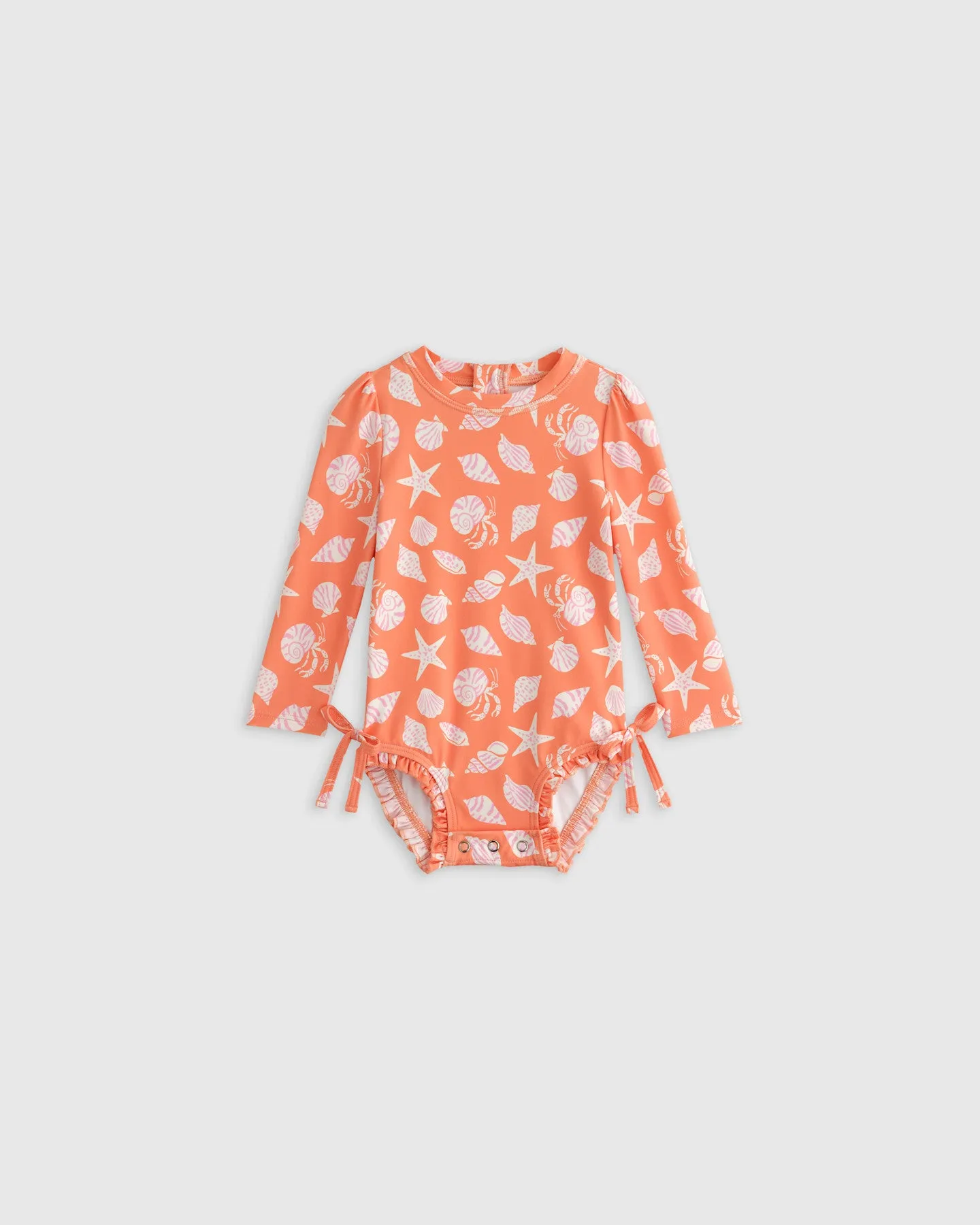 Long Sleeve Tie One-Piece Swimsuit