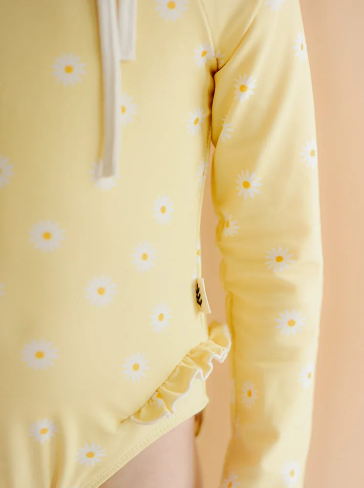 Long-Sleeved Swimsuit with Ruffles - Celeste x Jess Megan