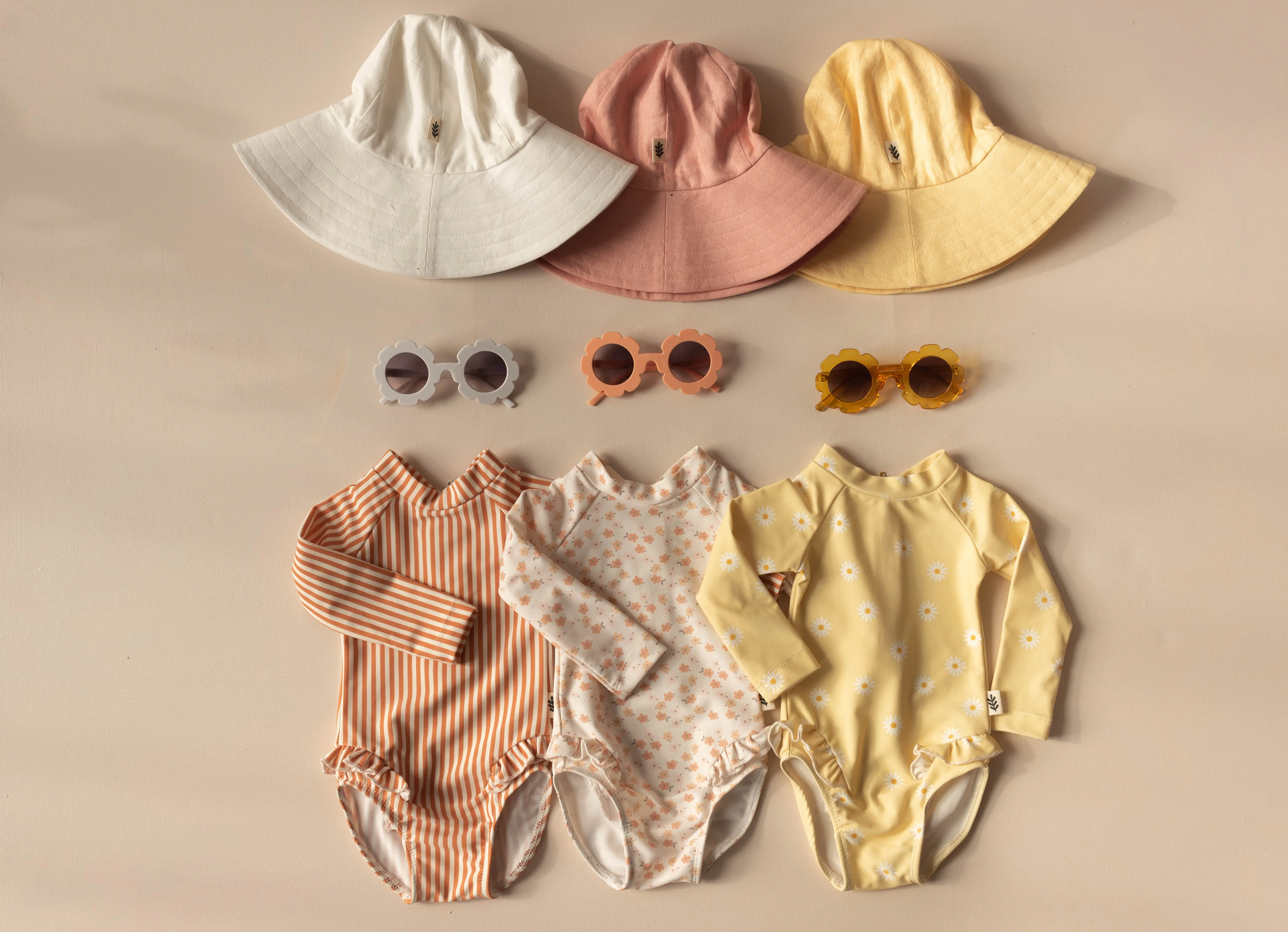 Long-Sleeved Swimsuit with Ruffles - Noemie