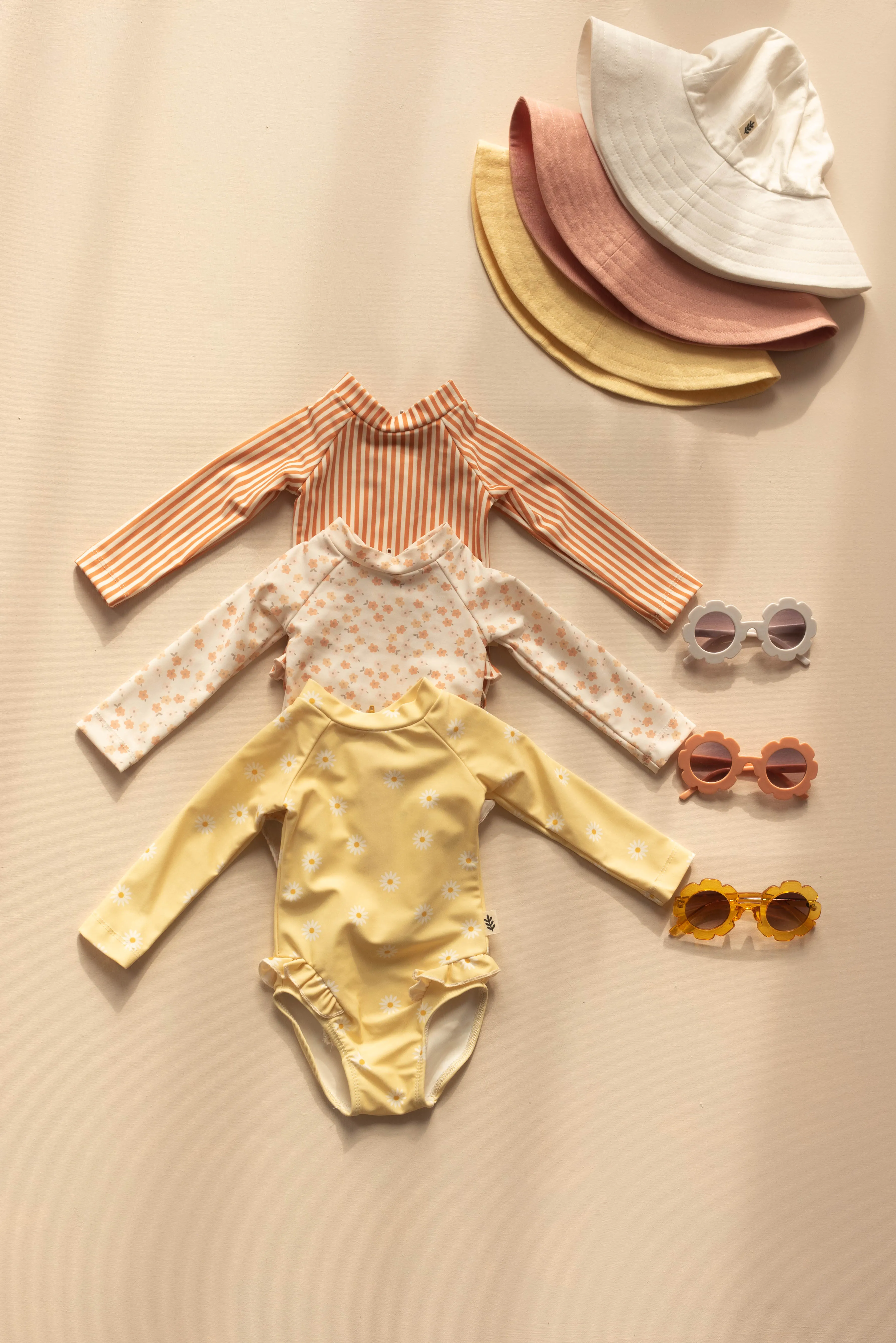 Long-Sleeved Swimsuit with Ruffles - Noemie