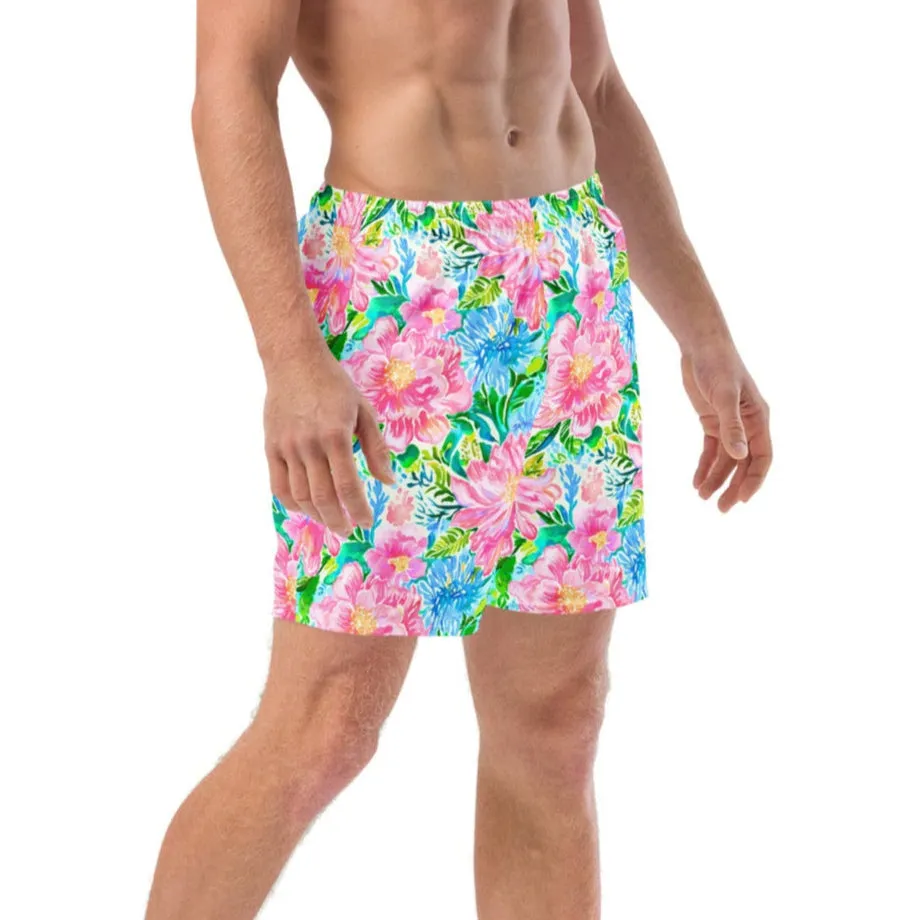 Men's 6.5" UPF50  Recycled Swim Trunks, Preppy Floral