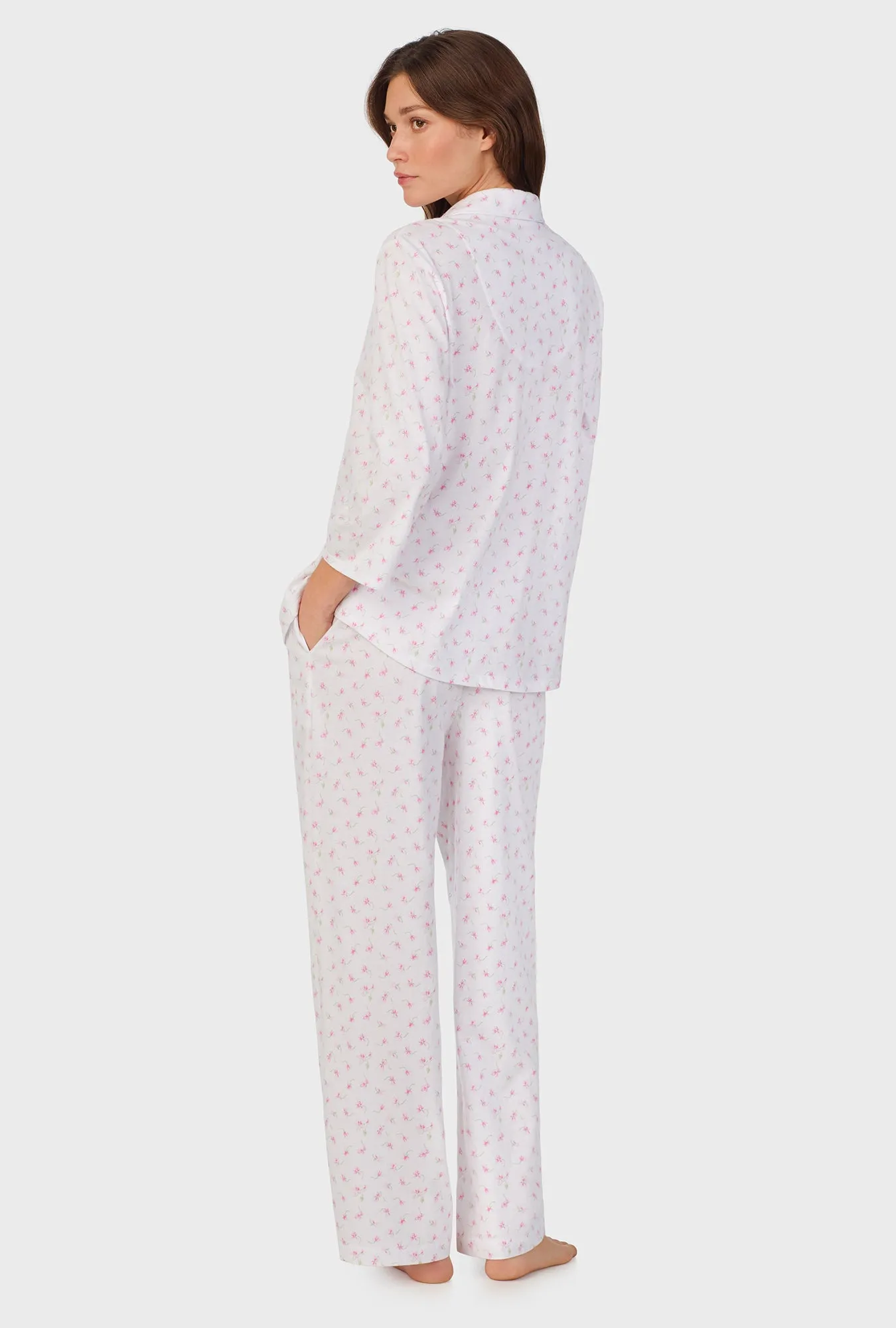 Mini Floral Cotton Long Pajama Set