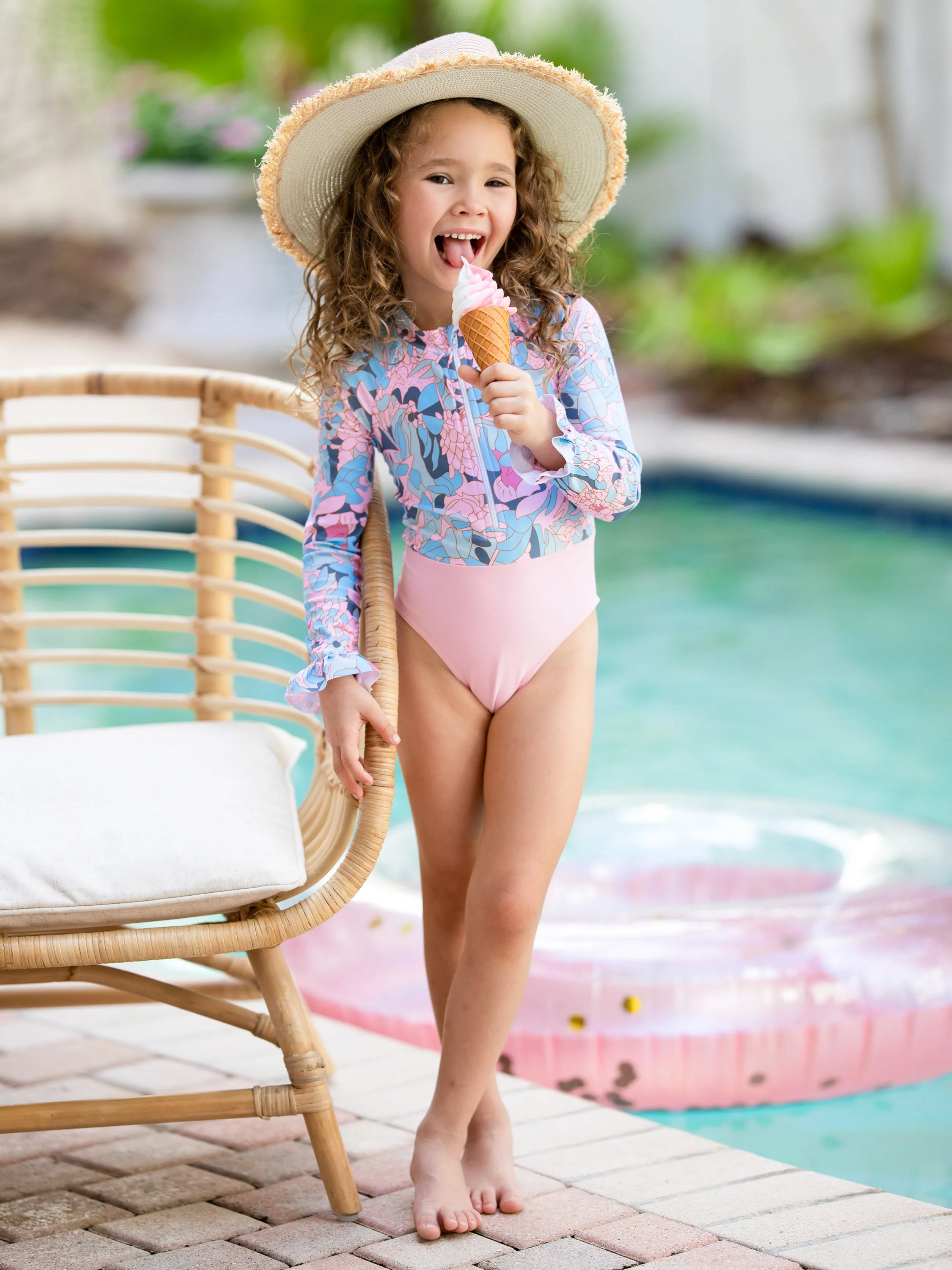 More Swim Rash Guard One Piece Swimsuit