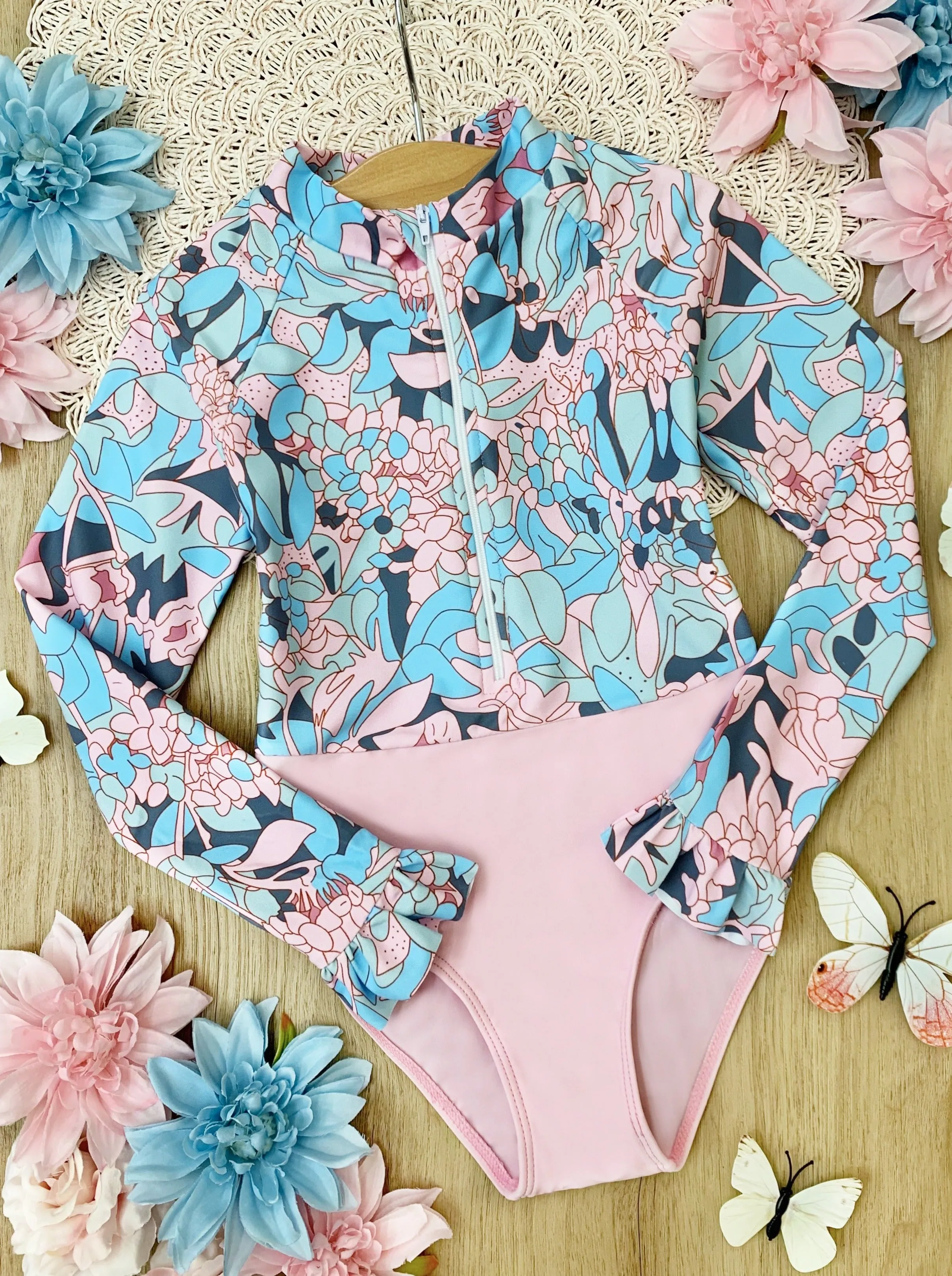 More Swim Rash Guard One Piece Swimsuit