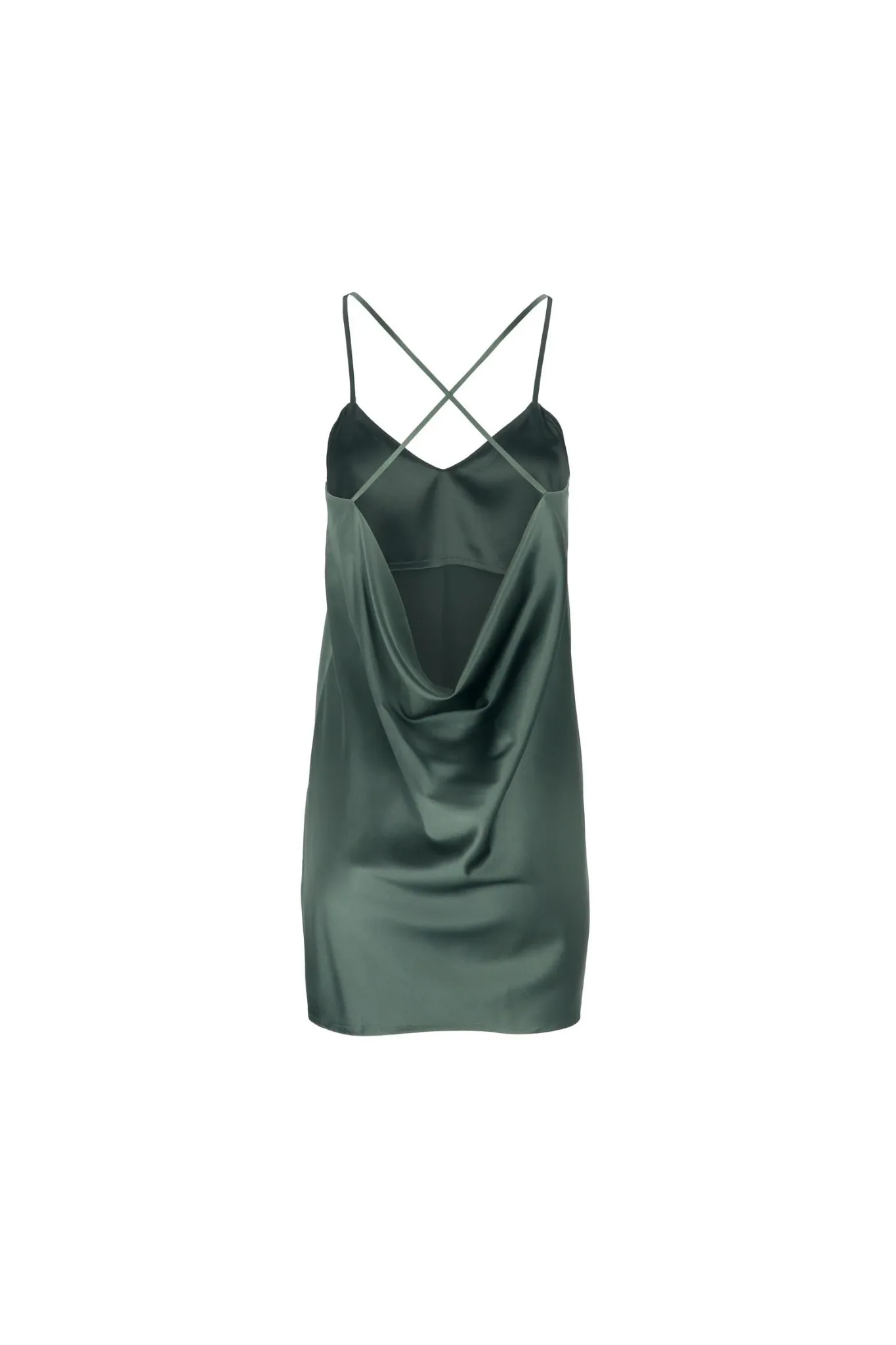 Mulberry Silk Dress 'Patricia' in Rich Green