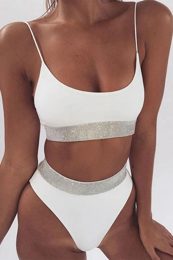 Patchwork Flattering High Waisted Bikini