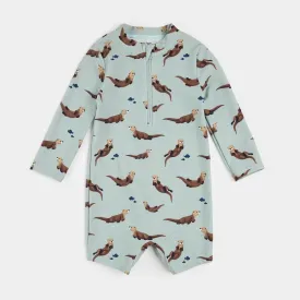 Petit Lem Long Sleeve Swim Romper Knit S1