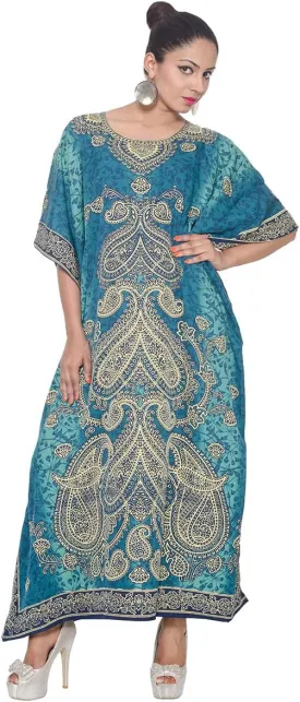 Plus Size Kaftan Dress Tunic Long Maxi Kimono Caftan Gown Nightdress Beach Party Casual Dress