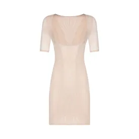 SW108 Powermesh Open Bust Short Sleeved Shaping Slip