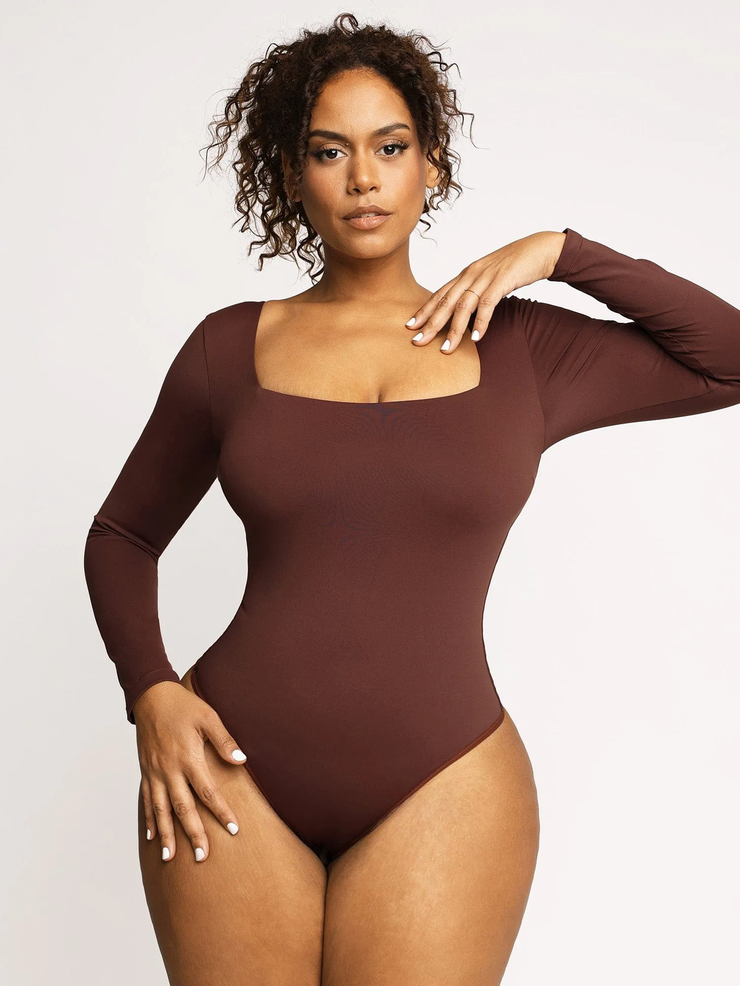 The Shapewear Bodysuits Square Neck Thong