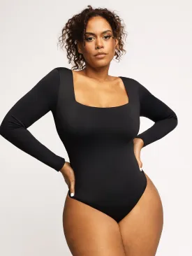 The Shapewear Bodysuits Square Neck Thong
