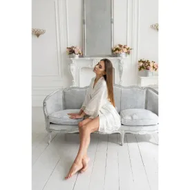 White Robe With Long Sleeve
