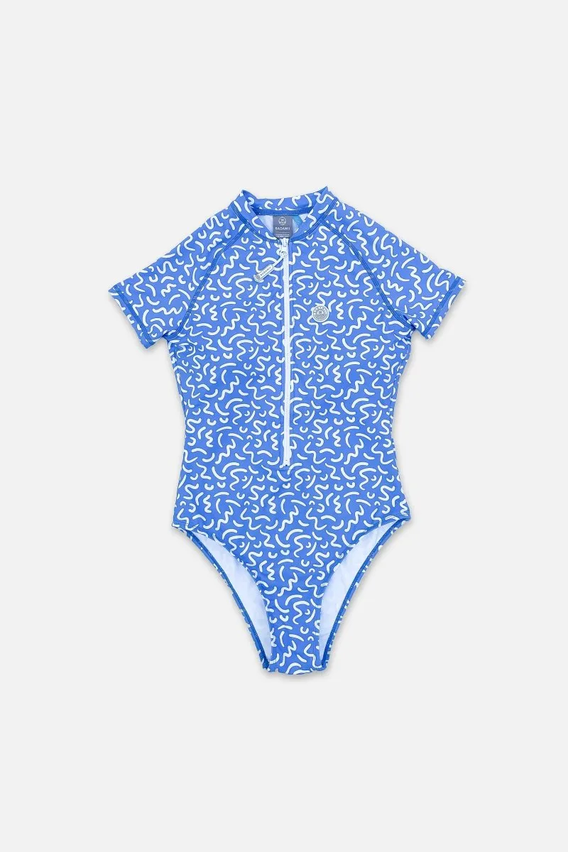 Woman swimsuit - Short sleeve - Ocean Vibes