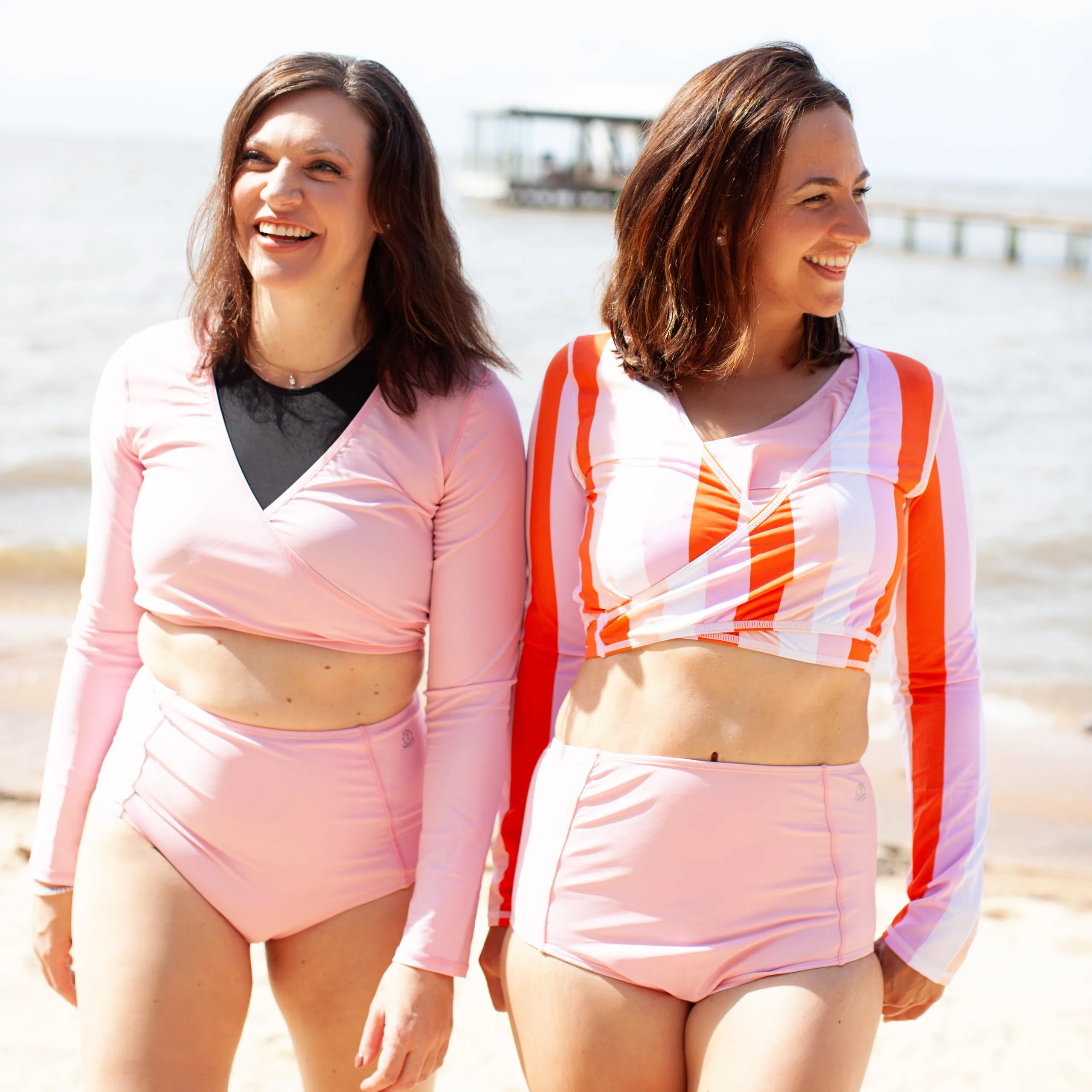 Women's High Waist Bikini Bottoms | "Orchid Pink"